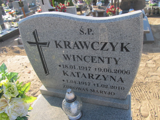 Katarzyna Krawczyk 1917 Cielcza - Grobonet - Wyszukiwarka osób pochowanych