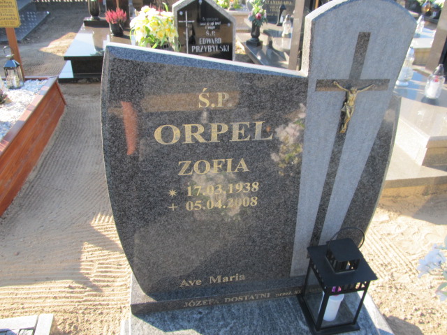 Zofia Orpel 1938 Cielcza - Grobonet - Wyszukiwarka osób pochowanych