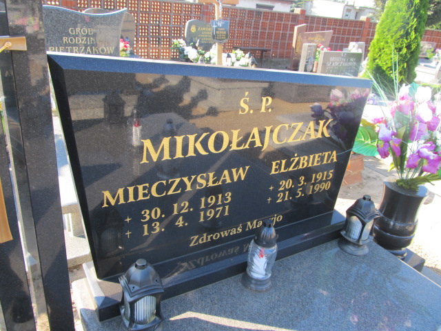 Elżbieta Mikołajczak 1915 Cielcza - Grobonet - Wyszukiwarka osób pochowanych