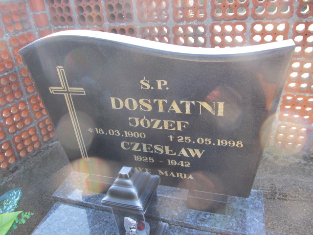 Józef Dostatni 1900 Cielcza - Grobonet - Wyszukiwarka osób pochowanych