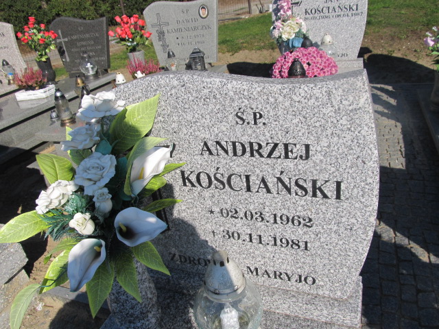 Andrzej Kościański 1962 Cielcza - Grobonet - Wyszukiwarka osób pochowanych